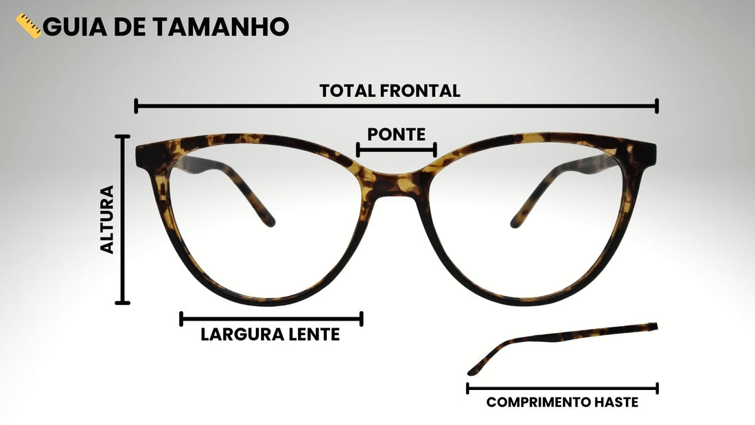 Guia de Tamanhos de Óculos — Descubra o modelo ideal para o seu rosto