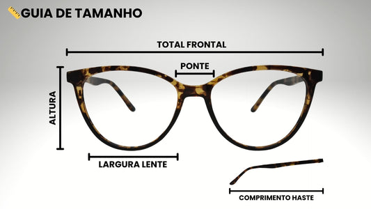 Guia de Tamanhos de Óculos — Descubra o modelo ideal para o seu rosto