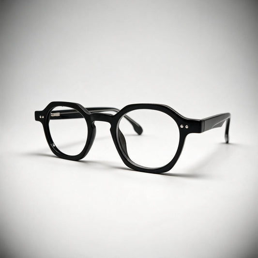 Óculos Paris Preto da Óculos Pronto, armação quadrada em acetato preto, foto de produto