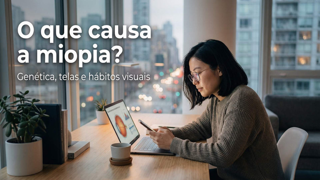 Descubra o que causa a miopia, a relação com genética e uso de telas e quando usar óculos para corrigir a visão à distância.
