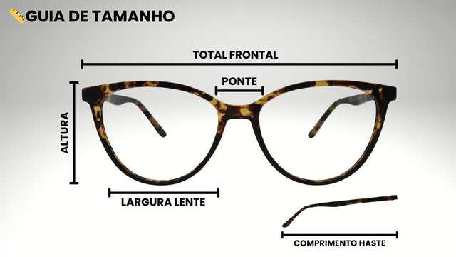 Guia de Tamanhos de Óculos — Descubra o modelo ideal para o seu rosto