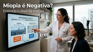 Miopia é grau negativo ou positivo? Entenda o sinal da receita