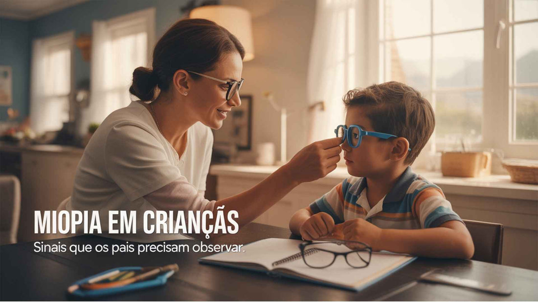Miopia em crianças: sinais de alerta, causas e quando usar óculos