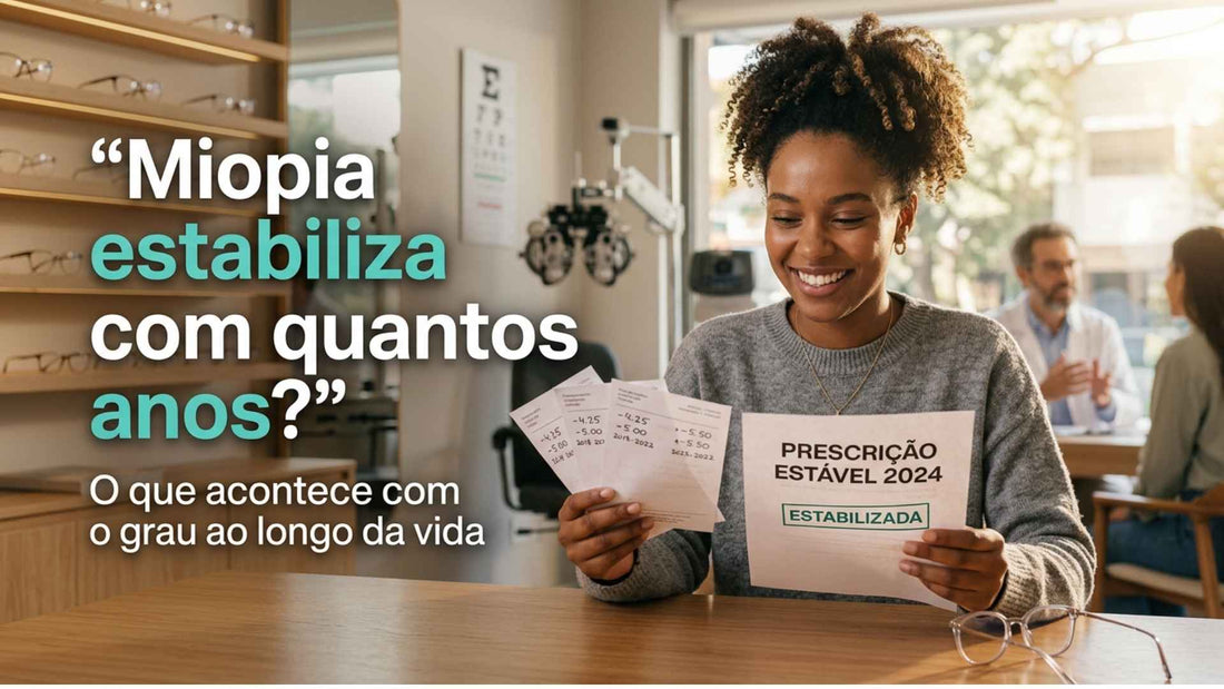 Miopia estabiliza com quantos anos? Entenda a evolução do grau