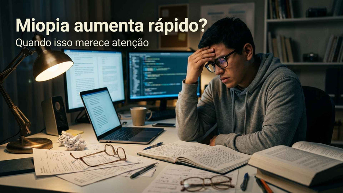 Miopia aumenta rápido: possíveis causas e quando procurar avaliação