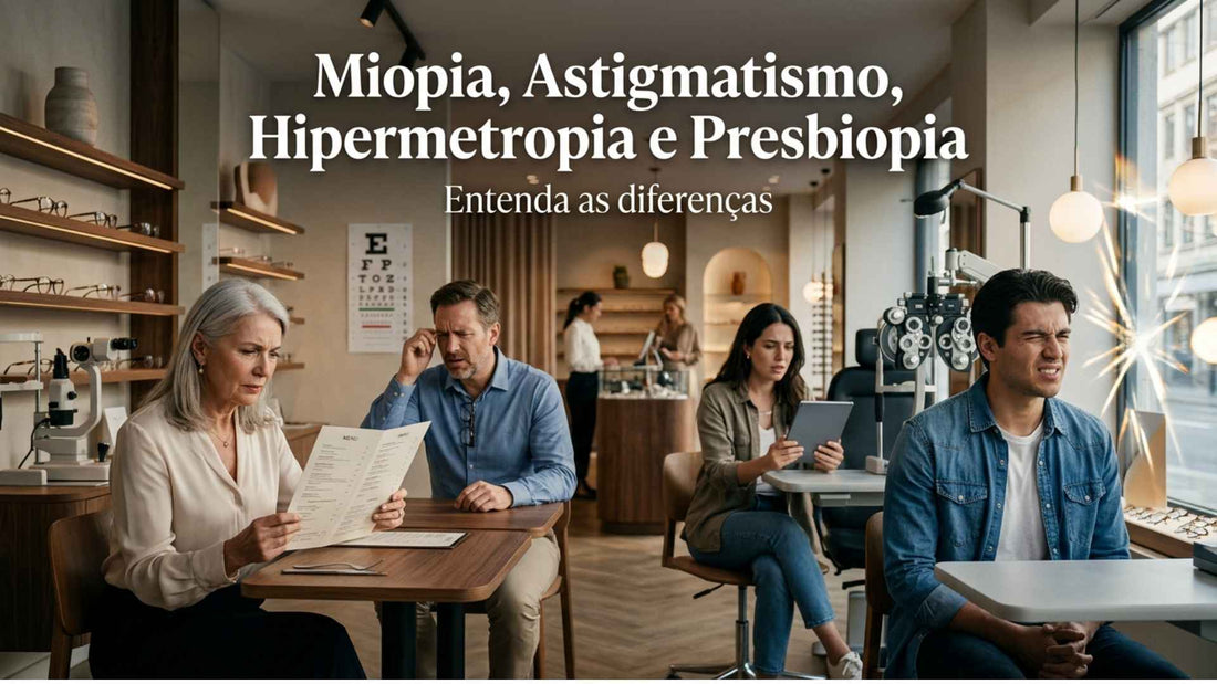 Miopia, astigmatismo, hipermetropia e presbiopia: guia completo