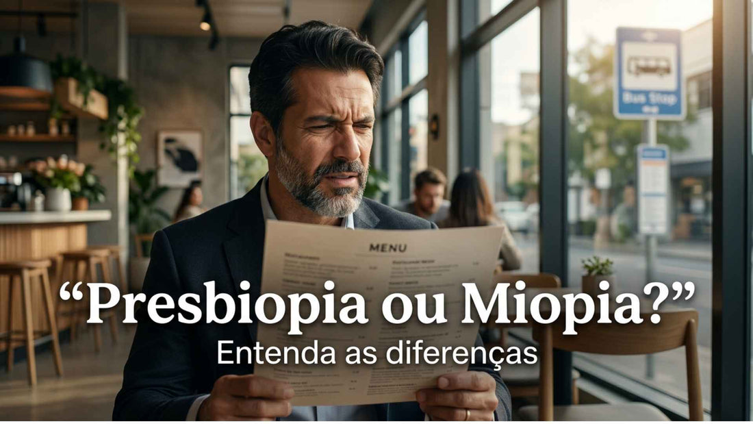 Presbiopia e miopia: qual a diferença entre vista cansada e grau de longe?
