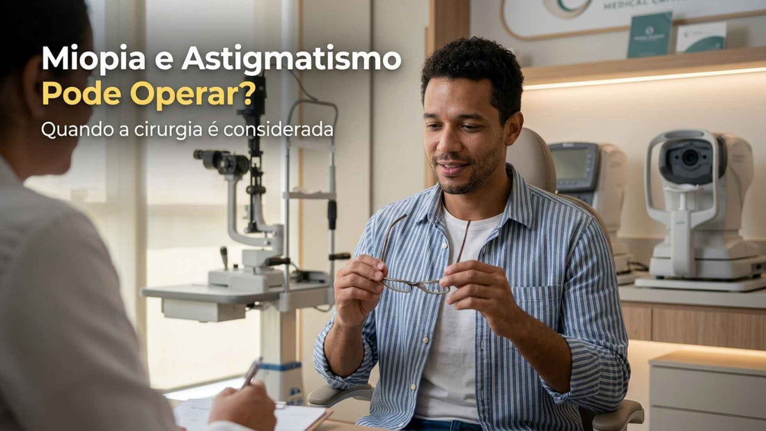 Miopia e astigmatismo pode operar? Quando a cirurgia é considerada?