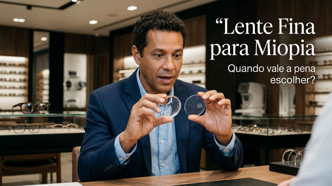 Lente fina para miopia: quando vale a pena escolher?