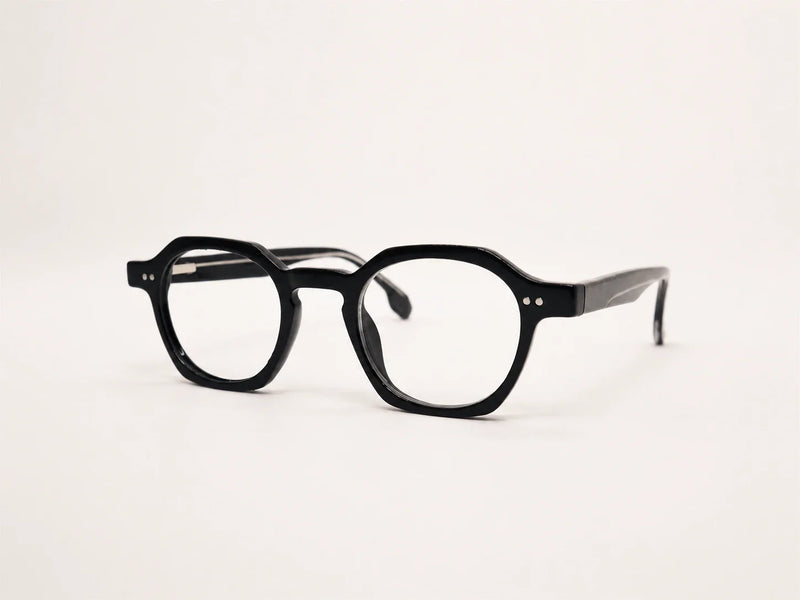 Óculos Paris Preto em acetato, vista três quartos – Óculos Pronto