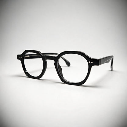 Óculos Paris Preto da Óculos Pronto, armação quadrada em acetato preto, foto de produto